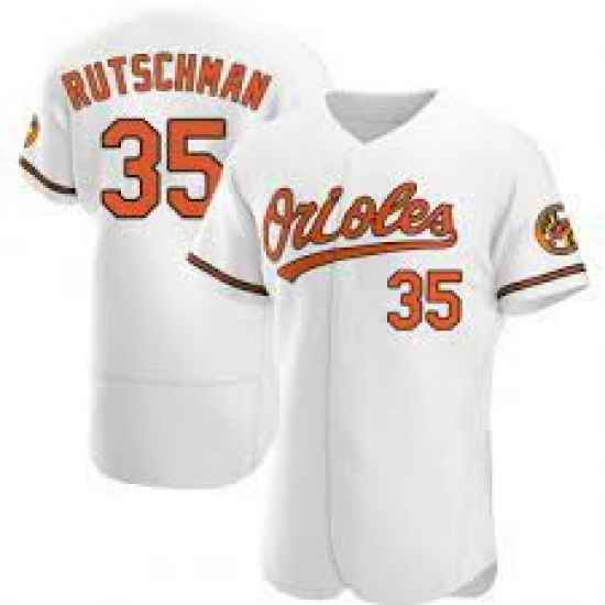 Men Baltimore Orioles #35 Adley Rutschman White Flexbase Jersey->houston astros->MLB Jersey