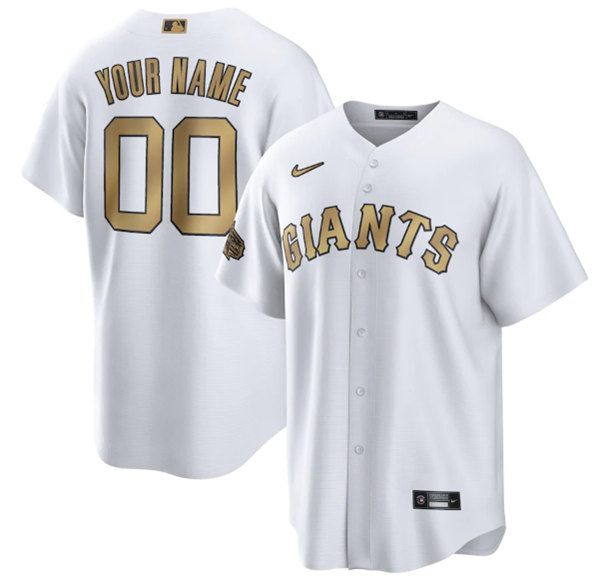 Men's San Francisco Giants Active Player Custom White 2022 All-Star Cool Base Stitched Baseball Jersey->san diego padres->MLB Jersey