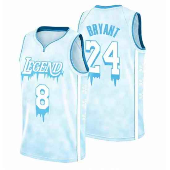 Men's Los Angeles Lakers Front #8 Back #24 Kobe Bryant Legend Icy Stitched Jersey->miami heat->NBA Jersey
