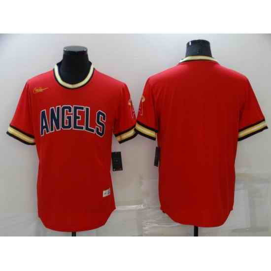Men's Los Angeles Angels Blank Red Cool Base Stitched Jersey->los angeles dodgers->MLB Jersey