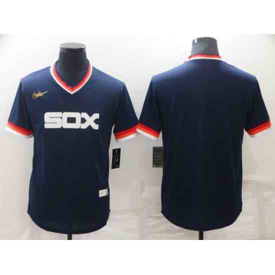 Men's Chicago White Sox Blank Navy Stitched Jersey->detroit tigers->MLB Jersey