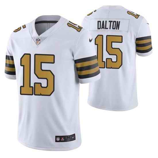 Men New Orleans Saints #15 Rex Burkhead White Color Rush Stitched Jersey->new orleans saints->NFL Jersey