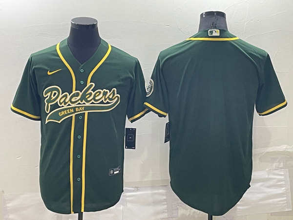 Men's Green Bay Packers Blank Green Stitched Jersey->detroit lions->NFL Jersey