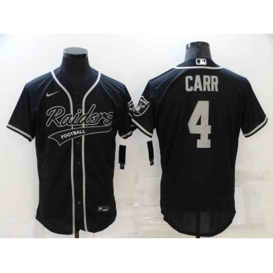 Men's Oakland Raiders #4 Derek Carr Black Nike Elite Jersey->dallas cowboys->NFL Jersey