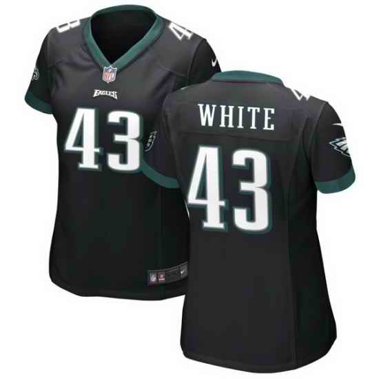 Men Philadelphia Eagles #43 Kyzir White Black Vapor Untouchable Limited Stitched Jersey->women nfl jersey->Women Jersey