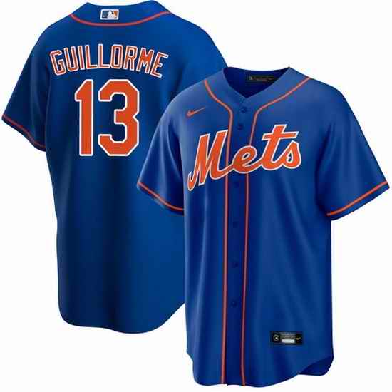 Men New York Mets #13 Luis Guillorme Royal Cool Base Stitched Baseball Jersey->new york yankees->MLB Jersey