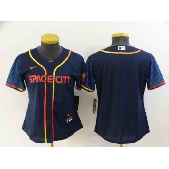 Women's Toddler Houston Astros Blank Nike Navy 2022 City Connect Player Jersey->houston astros->MLB Jersey