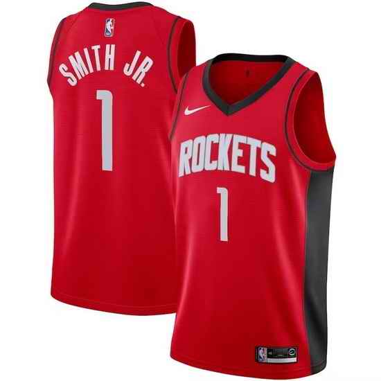 Men Houston Rockets #1 Jabari Smith Jr Red Stitched Basketball Jersey->los angeles lakers->NBA Jersey