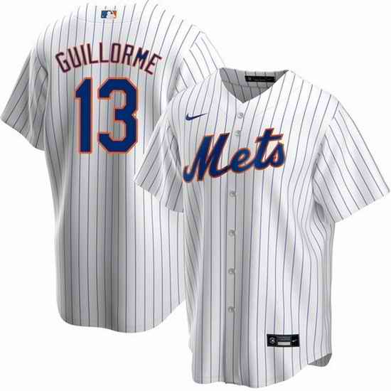 Men New York Mets #13 Luis Guillorme White Cool Base Stitched Baseball Jersey->new york yankees->MLB Jersey
