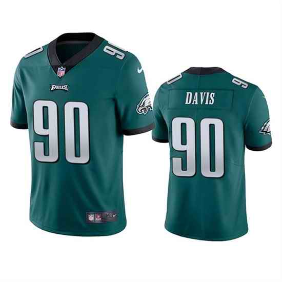 Men Philadelphia Eagles #90 Jordan Davis Green Vapor Untouchable Limited Stitched Jersey->philadelphia eagles->NFL Jersey