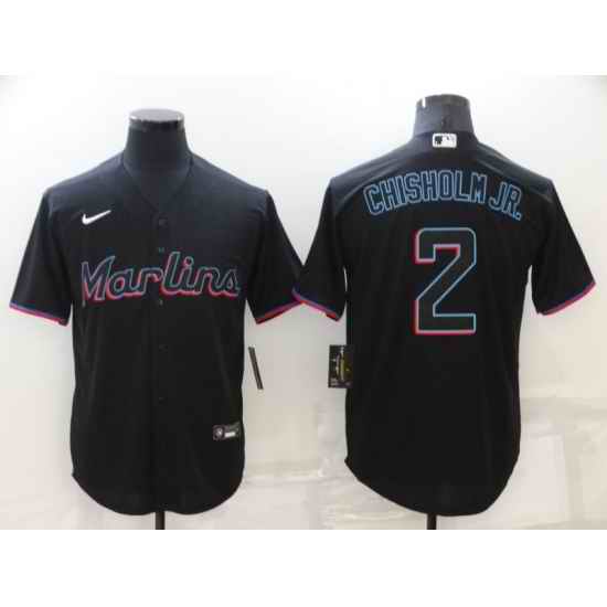 Men Seattle Mariners #2 Jazz Chisholm Black Cool Base Stitched Jersey->boston red sox->MLB Jersey