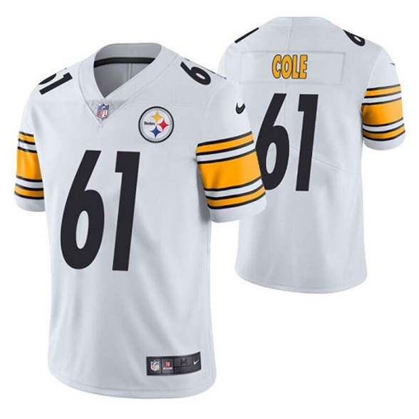 Men's Pittsburgh Steelers #61 Mason Cole White Vapor Untouchable Limited Stitched Jersey->san francisco 49ers->NFL Jersey
