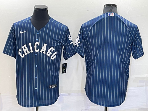 Men's Chicago White Sox Blank Navy Cool Base Stitched Jersey->los angeles dodgers->MLB Jersey