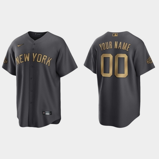 Men Women Youth Custom New York Yankees 2022 Mlb All Star Game Charcoal Replica Jersey->customized mlb jersey->Custom Jersey