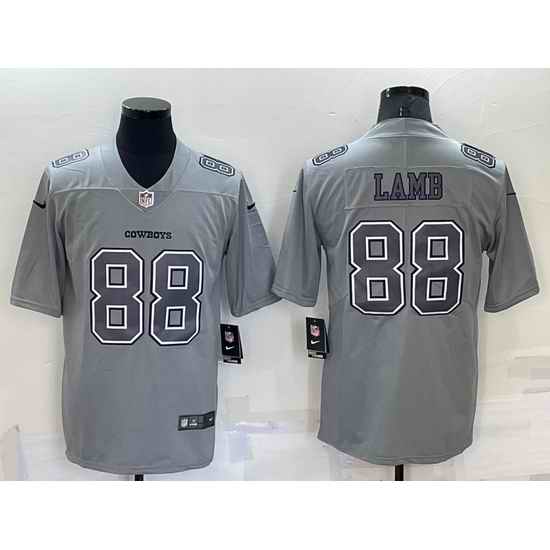 Men Dallas Cowboys #88 CeeDee Lamb Grey Atmosphere Fashion Stitched Jersey->dallas cowboys->NFL Jersey