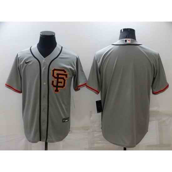 Men's San Francisco Giants Blank Gray Cool Base Stitched Jersey->boston red sox->MLB Jersey