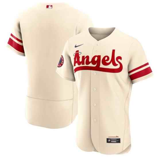 Men Los Angeles Angels Blank 2022 Cream City Connect Flex Base Stitched Jerseys->los angeles dodgers->MLB Jersey