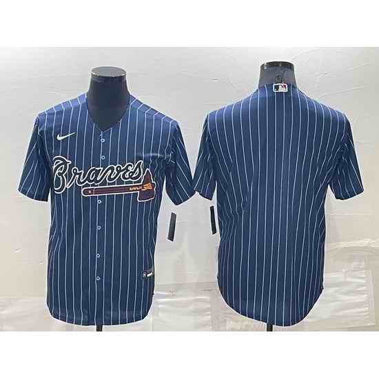 Men Atlanta Braves Blank Navy Cool Base Stitched Baseball Jersey->chicago white sox->MLB Jersey