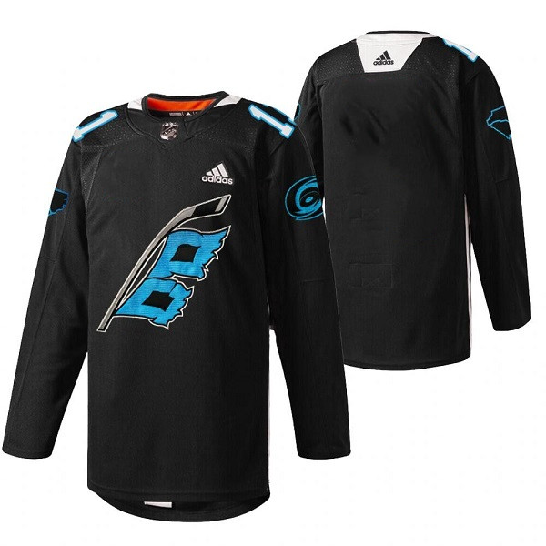 Men's Carolina Hurricanes Blank 2022 Black Warm-up Stitched Jersey->carolina hurricanes->NHL Jersey
