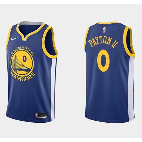 Men Golden State Warriors #0 Gary Payton II Blue Stitched Basketball Jersey->denver nuggets->NBA Jersey