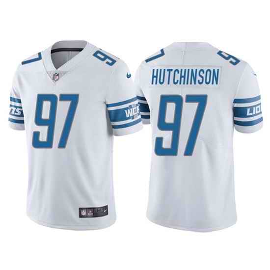 Men Detroit Lions #97 Aidan Hutchinson White NFL Draft Vapor Untouchable Limited Stitched Jersey->green bay packers->NFL Jersey