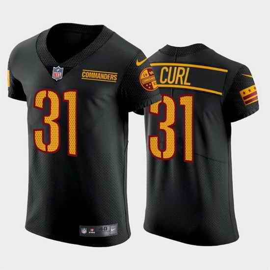 Men Washington Commanders #31 Kamren Curl Black Elite Stitched jersey->washington commanders->NFL Jersey