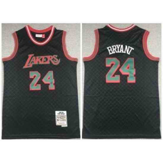 Men Black Los Angeles Lakers #24 Kobe Bryant 2007 08 Mitchell 26 Ness Hardwood Classics Stitched Jersey->atlanta hawks->NBA Jersey