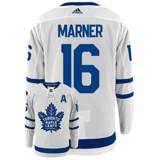 Men Toronto Maple Leafs #16 Mitchell Marner White Stitched Jersey->tampa bay lightning->NHL Jersey