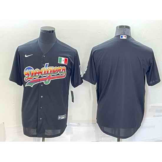 Men Los Angeles Dodgers Blank Black Stitched Baseball Jersey->los angeles dodgers->MLB Jersey