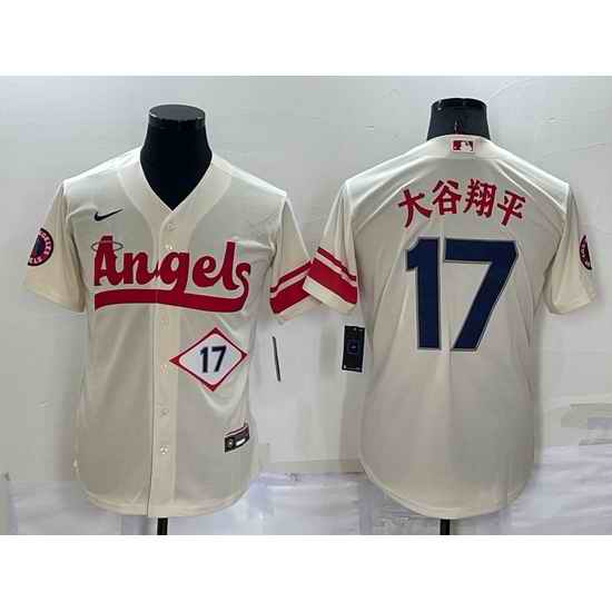 Men Los Angeles Angels #17 2022 Cream City Connect Cool Base Stitched JerseyS->los angeles dodgers->MLB Jersey