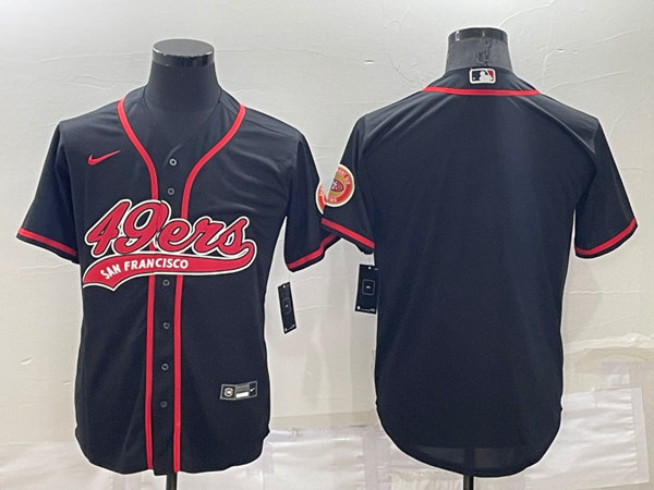 Men's San Francisco 49ers Blank Black Stitched Jersey->san francisco 49ers->NFL Jersey