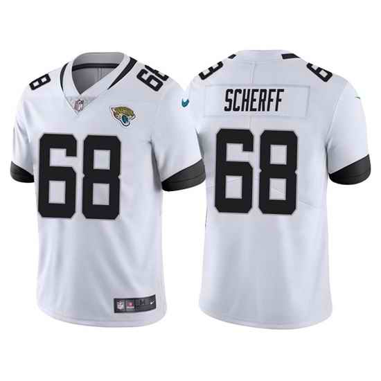 Men Jacksonville Jaguars #68 Brandon Scherff White Vapor Untouchable Limited Stitched Jersey->kansas city chiefs->NFL Jersey