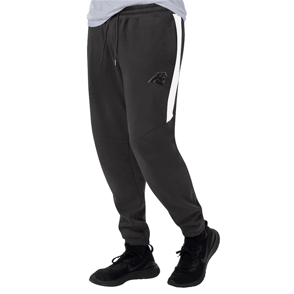 Men's Carolina Panthers Starter Black/White Goal Post Fleece Pants->detroit lions->NFL Jersey