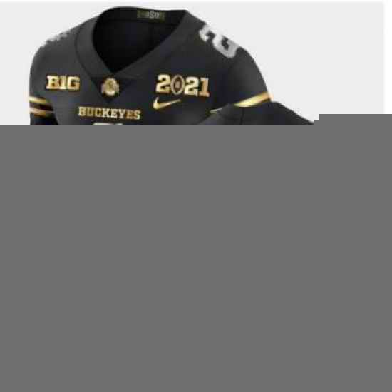 Youth Ohio State Buckeyes Chris Olave Black 2021 National Championship Golden Edition Jersey->minnesota timberwolves->NBA Jersey
