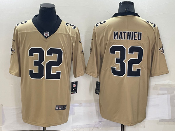 Men's New Orleans Saints #32 Tyrann Mathieu Gold Inverted Legend Stitched Jersey->buffalo bills->NFL Jersey