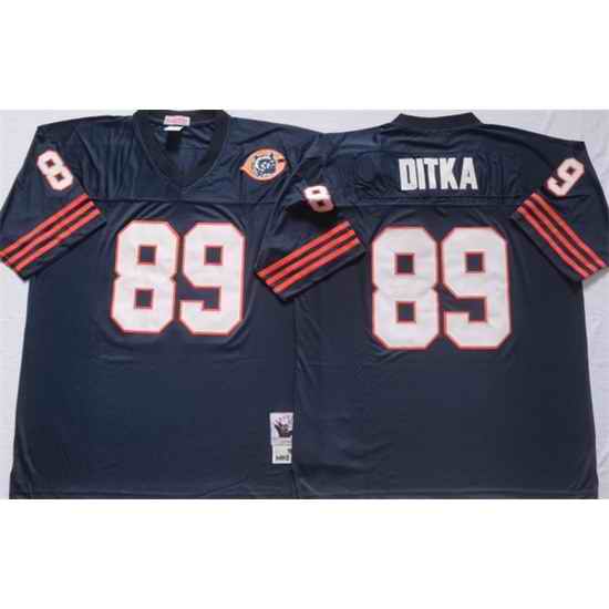 Men Chicago Bears #89 DITKA Navy Limited NFL Jersey->cleveland browns->NFL Jersey