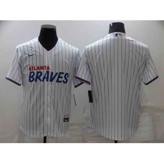Men's Nike Atlanta Braves Blank White City Player Jersey->atlanta braves->MLB Jersey