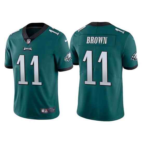 Men Philadelphia Eagles #11 A  J  Brown Green Vapor Untouchable Limited Stitched Jersey->philadelphia eagles->NFL Jersey