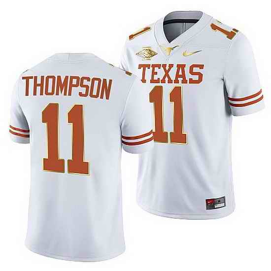 Texas Longhorns Casey Thompson White 2021 Red River Showdown Men Jersey->texas rangers->MLB Jersey