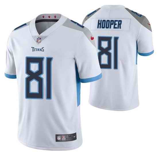Men Tennessee Titans #81 Austin Hooper White Vapor Untouchable Stitched Jersey->atlanta braves->MLB Jersey
