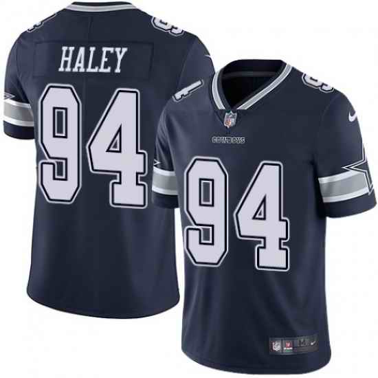 Men Nike Dallas Cowboys #94 Charles Harley Blue Vapor Limited Stitched NFL Jersey->dallas cowboys->NFL Jersey