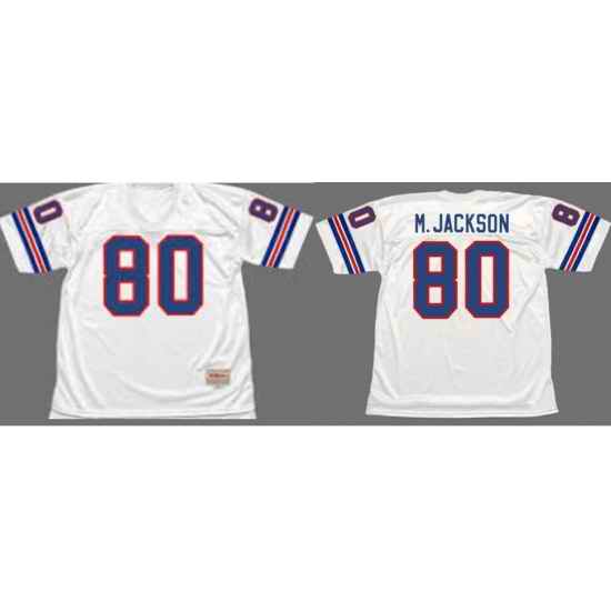 MARK JACKSON Denver Broncos 1987 Wilson Throwback NFL Football Jersey->las vegas raiders->NFL Jersey