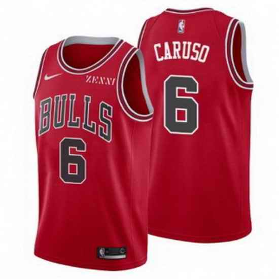 Men's Chicago Bulls #6 Alex Caruso Red Edition Swingman Stitched Basketball Jersey->brooklyn nets->NBA Jersey