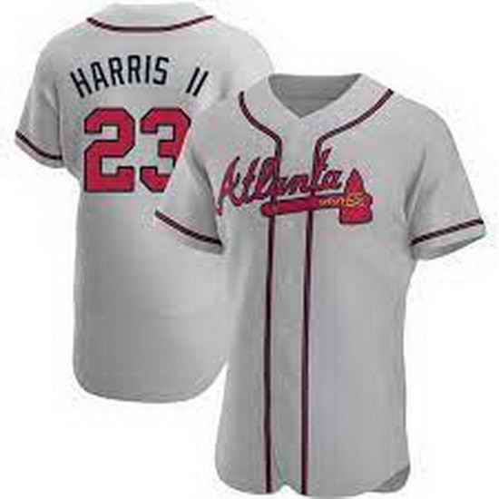 Men's Michael Harris II Atlanta Braves Road Jersey Gray->atlanta braves->MLB Jersey