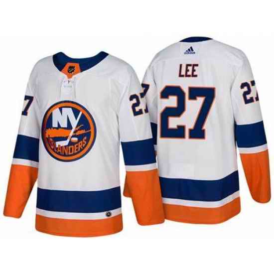 Men New York Islanders 27 Anders Lee Navy White Adidas 2020 #21 Reverse Retro Alternate NHL Jersey->minnesota vikings->NFL Jersey