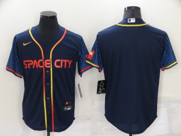 Men's Houston Astros Blank 2022 Navy City Connect Cool Base Stitched Jersey->houston astros->MLB Jersey