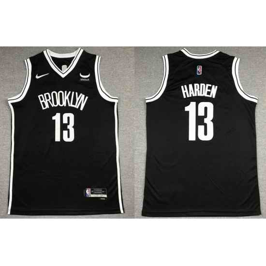 Men's Brooklyn Nets #13 James Harden 2021 #22 Navy Swingman City Edition Stitched Basketball Jersey->chicago bulls->NBA Jersey