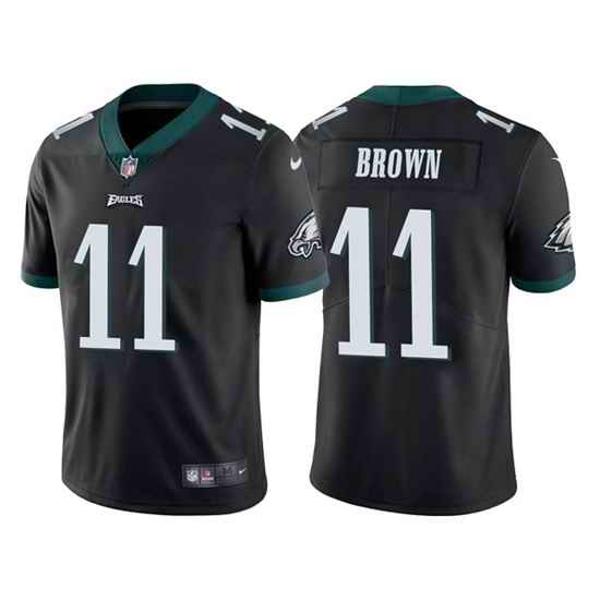 Men Philadelphia Eagles #11 A  J  Brown Black Vapor Untouchable Limited Stitched Jersey->philadelphia eagles->NFL Jersey