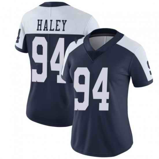 Women Nike Dallas Cowboys #94 Charles Harley Thanksgiven Stitched NFL Jersey->dallas cowboys->NFL Jersey