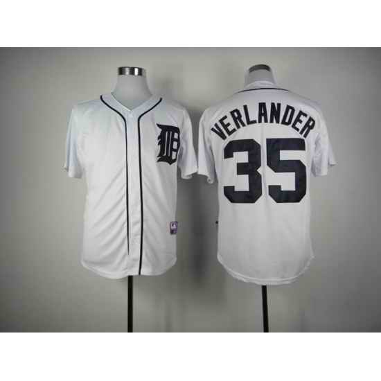 Men Detroit Tigers #35 Justin Verlander White 1984 Turn Back Jersey->houston astros->MLB Jersey